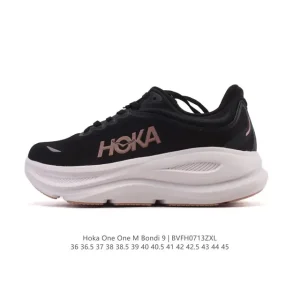 HOKA Bondi 9 Men's and Women's Running Shoes Lightweight Cushioning Durable Low Cut