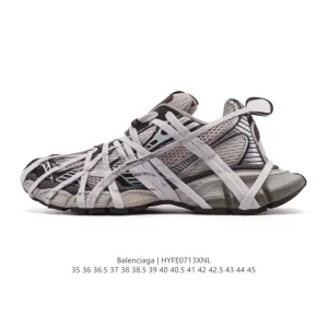 Balenciaga 3XL Low-Top Vintage Dad Sneakers with Mesh and Reflective Details