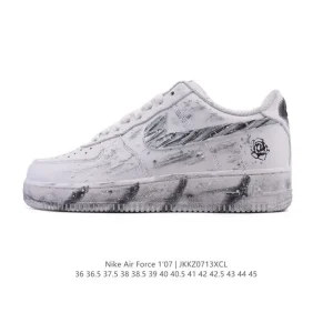 Nike Air Force 1 07 Low White Leather Sneakers for Men and Women