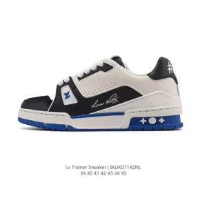 Louis Vuitton Trainer Sneaker Low Men's Fashion Thick Sole Shoes