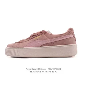 Puma Suede Platform Gold Sneaker for Men and Women