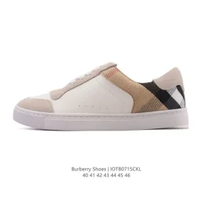 Burberry Vintage Classic Leather Sneakers for Men
