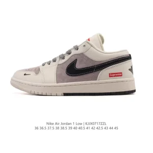 Air Jordan 1 Low Retro Classic Leather Basketball Shoes