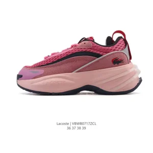 Lacoste Women's Chunky Sole Fashion Sneakers with Breathable Mesh