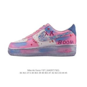 Nike Air Force 1 Low White Leather Casual Sneakers for Men and Women