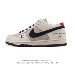 Nike SB Dunk Low Pro Vintage Leather Skateboarding Shoes for Men and Women