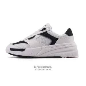 Emporio Armani EA7 Men's Low-Top Casual Sneakers with Eagle Logo