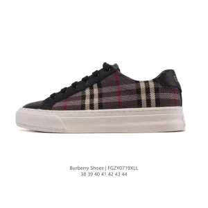 Burberry Vintage Classic Leather Sneakers for Men
