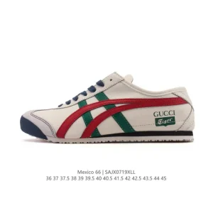 ASICS Onitsuka Tiger Mexico 66 Classic Leather Vintage Sneakers