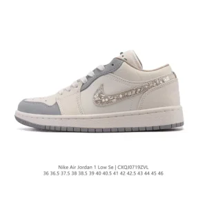 Jordan AJ1 Low Retro Basketball Shoes with Air Cushioning