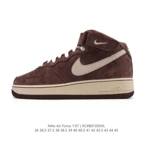 Nike Air Force 1 Mid Magic Strap Honeycomb Air Cushion Shoes