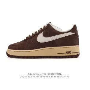 Nike Air Force 1 07 Low White Leather Sneakers for Men and Women
