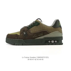 Louis Vuitton Trainer Sneaker Low Men's Fashion Luxury Shoes