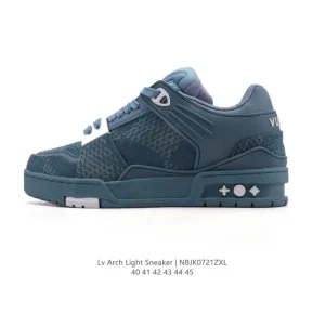 Louis Vuitton Trainer Low Sneaker Fashion Thick Sole Canvas Shoes for Men and Women