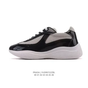 Prada Chunky Runner Men's Thick Sole Fashion Sneakers