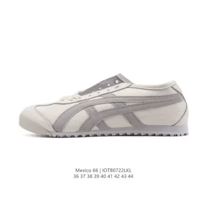 ASICS Onitsuka Tiger Mexico 66 Classic Leather Vintage Sneakers