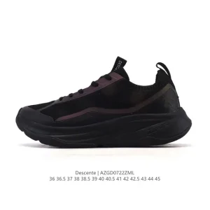 Descente Chron Retro Fabric Unisex Casual Sneakers Comfortable Breathable Outdoor Shoes