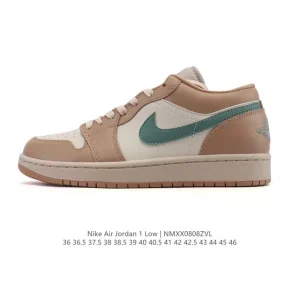 Jordan Air 1 Low Retro Classic Leather Shoes with Air Cushion