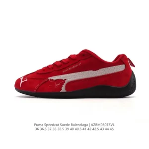 Balenciaga X Puma Ultrasoft Speedcat Vintage Suede Sneakers