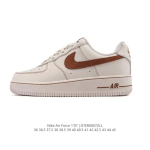 Nike Air Force 1 '07 Low White Leather Sneakers for Men and Women