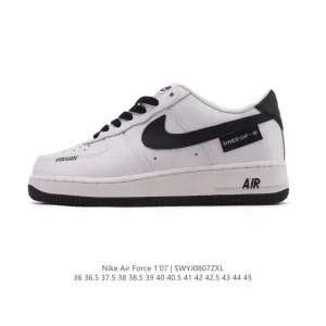 Nike Air Force 1 Low White Leather Casual Sneakers for Men and Women