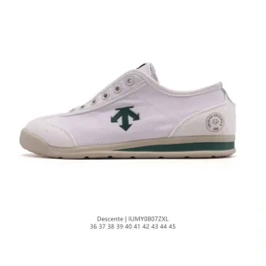Descente Unisex Low-Top Canvas Sneakers for Summer Casual Wear