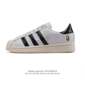 Adidas Sstr V Bape Collaboration Snake Year Edition Classic Shell Toe Shoes
