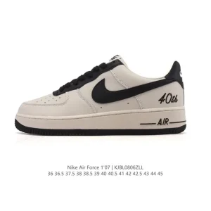 Nike Air Force 1 Low White Leather Casual Sneakers for Men and Women