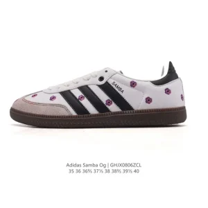 Adidas Samba OG Shoes Classic White Leather Sneakers for Women