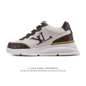 Louis Vuitton Classic White Leather Sneakers Men Women 2025
