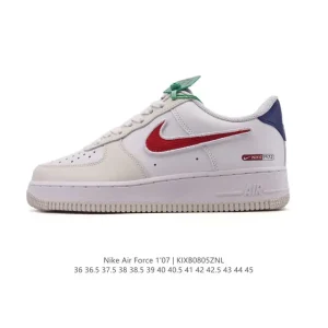Nike Air Force 1 Lv8 Low Top Leather Basketball Sneakers with Cushioning