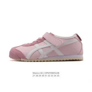 ASICS Onitsuka Tiger Mexico 66 Kids Leather Shoes with Arch Support