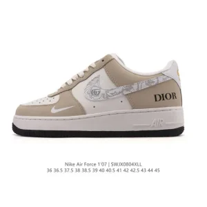 Nike Air Force 1 Low 07 Low Top Casual Sneakers White Leather
