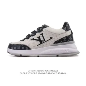 Louis Vuitton Classic White Leather Sneakers for Men and Women