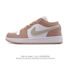 Air Jordan 1 Low Retro Classic Leather Basketball Shoes