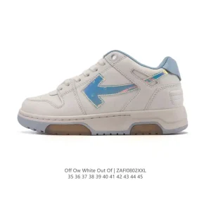 Off-White Out Of Office Low Top Lace Up Fashion Sneaker Thick Sole White Shoe