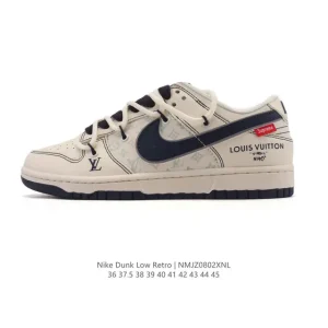 Nike SB Dunk Low Pro Men's Skateboarding Shoes Vintage Leather Double Laces