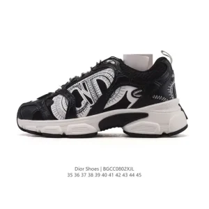 Dior D-Connect Unisex Running Shoes with Transparent Rubber and Star Sole