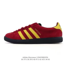 Adidas Spezial Warszawa Retro Red Yellow Low Top Sneakers