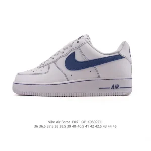 Nike Air Force 1 '07 Low White Leather Casual Sneakers