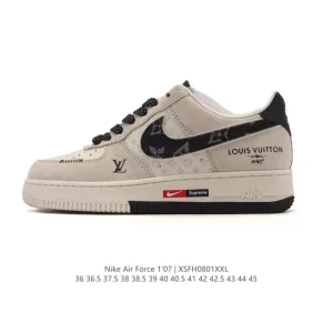 Nike Air Force 1 Low White Leather Casual Sneakers for Men and Women