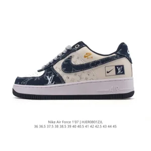Nike Air Force 1 '07 Low White Leather Casual Sneakers for Men and Women
