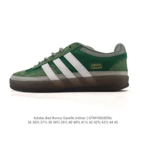 Bad Bunny Adidas Gazelle Indoor White Leather Sneakers Wide Fit
