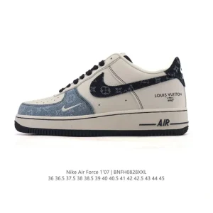 Nike Air Force 1 Low 07 Low Top Leather Sneakers for Men and Women