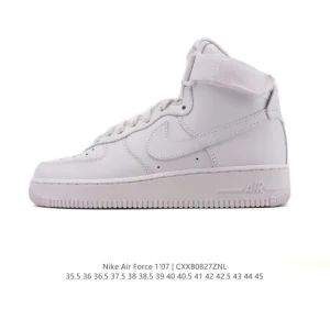 Nike Air Force 1 Low 07 White Leather Casual Sneakers
