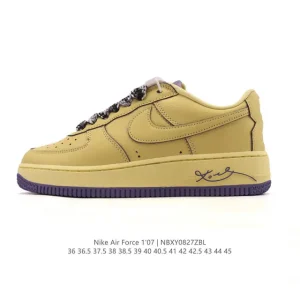 Nike Air Force 1 Low 07 White Sneakers with Air Cushion Sole