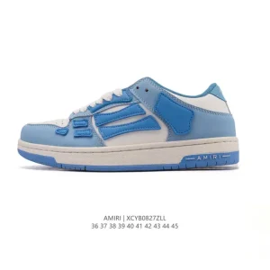 Amiri Skeletal Low Top Sneakers Bone Shoes for Men and Women