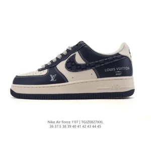 Nike Air Force 1 Low 07 White Leather Sneakers with Air Cushion