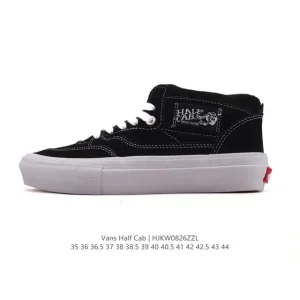 Vans Half Cab Suede Mid Top Vulcanized Skate Shoes for Men and Women