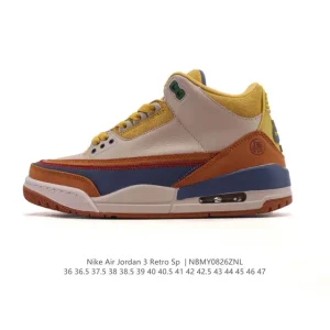 Jordan Air 3 Retro SE Men's Basketball Shoes White Black Cement